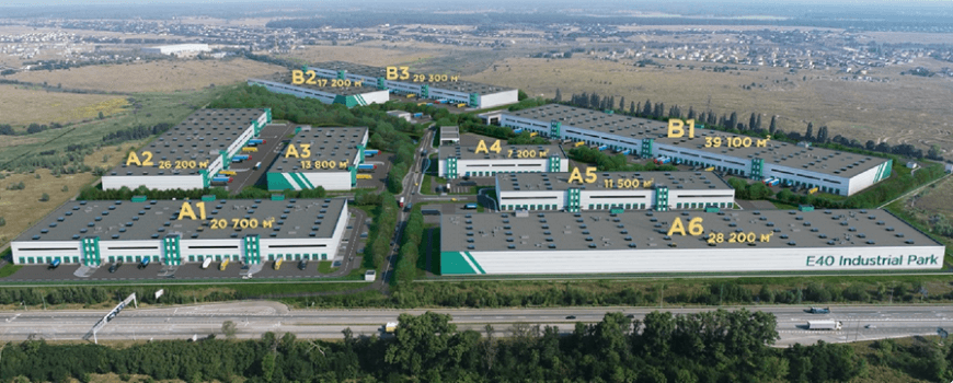 строительство производственно-складского комплекса E40 Industrial Park