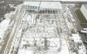 Construction of a warehouse complex of the FM Logistic logistics center