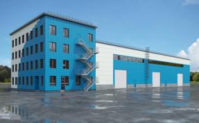 Design and construction of a warehouse with an administrative part. General contract